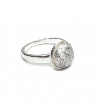 R002422 Genuine Sterling Silver Ring Hemisphere Solid Hallmarked 925 Handmade